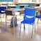 Flash Furniture HERCULES Student Desk w/Open Front Metal Book Box, Gray Desktop, Silver Frame and Navy Stack Chair FD-DESK-GYG-SCH3NB-GG - alternate 7
